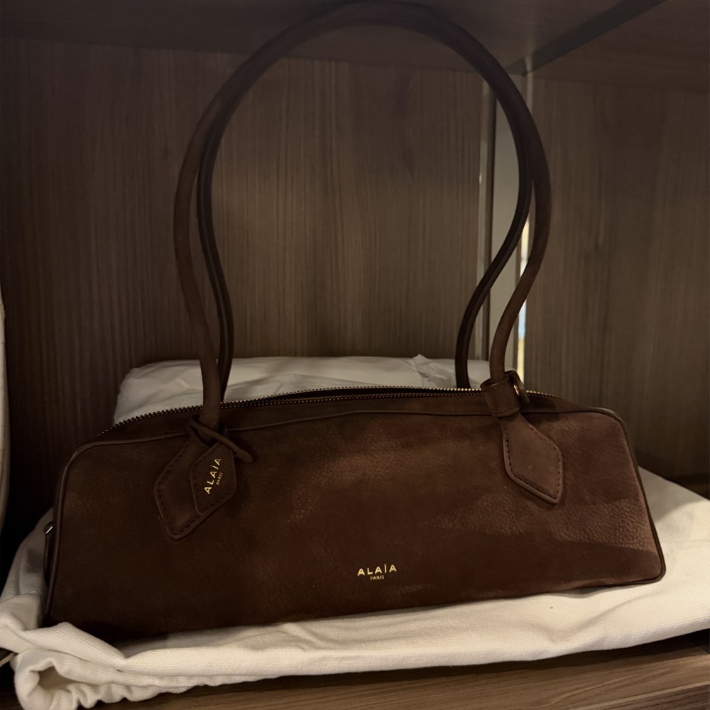Alaia Dark Brown Suede Cult Fav Mini Bag BRAND NEW - Picture 2 of 2